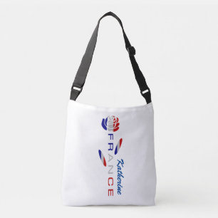 Bolso Cruzado Rosa de la Bandera Francesa Personalizada