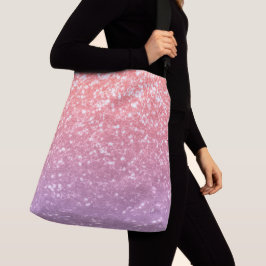 Bolso Cruzado Rosa de lavanda morada chispeante chispas purpurin