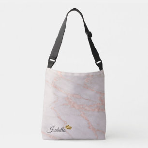 Bolso Cruzado Rosa de lujo color rosa Purpurina Rubor Marble Aña