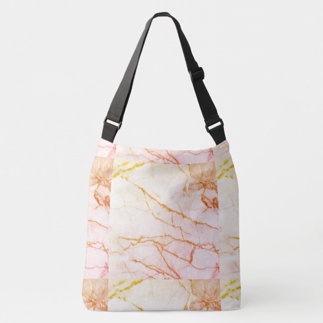 Bolso Cruzado Rosa Marble (Anverso)