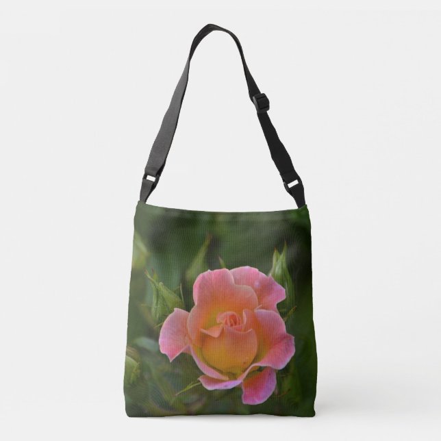 Bolso Cruzado Rosa Melocotón (Reverso)