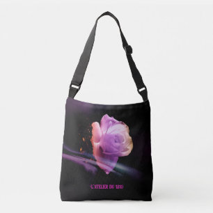Bolso Cruzado "Rosa nocturno silencioso #2"