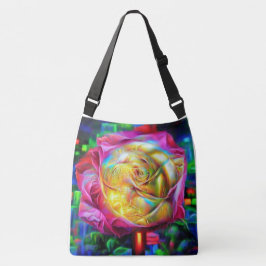 Bolso Cruzado Rosa psicodélico arcoiris