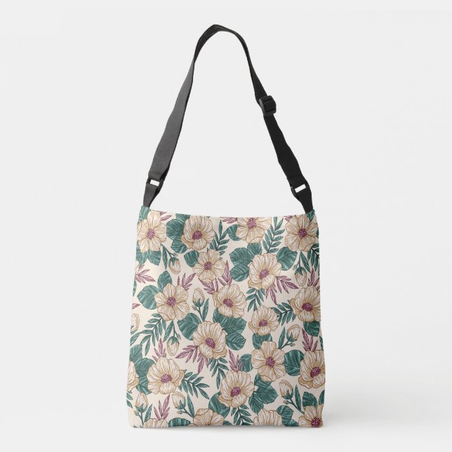 Bolso Cruzado Rosas (Reverso)