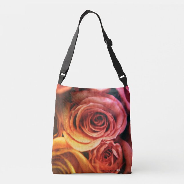 Bolso Cruzado Rosas (Reverso)