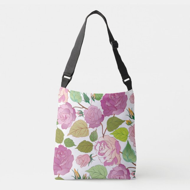 Bolso Cruzado Rosas 17 (Anverso)