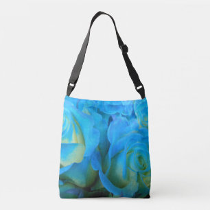 Bolso Cruzado Rosas azules