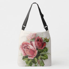 Bolso Cruzado Rosas de época