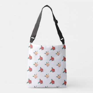 Bolso Cruzado Rosas de fondo floral