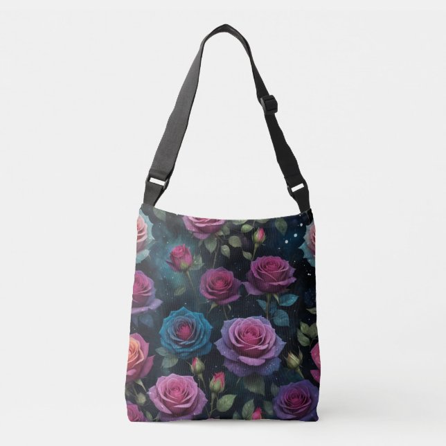 Bolso Cruzado Rosas de Romance (Anverso)