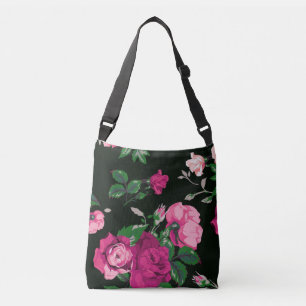 Bolso Cruzado rosas rosados magníficos