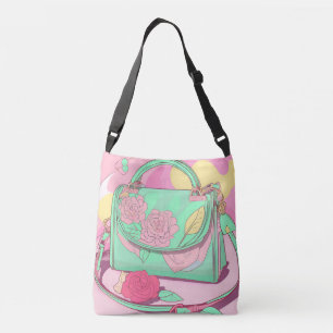 Bolso Cruzado Rose Me a Purse arte de IA