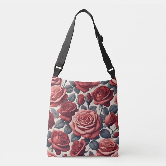 Bolso Cruzado Roses are Red (Anverso)