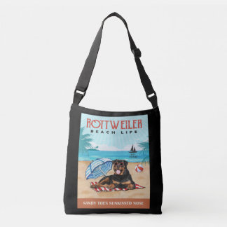 Bolso Cruzado Rottweiler Dog Beach Life