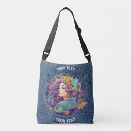 BOLSO CRUZADO RÓTULO ZODIAC DE PISCES PERSONALIZADOS
