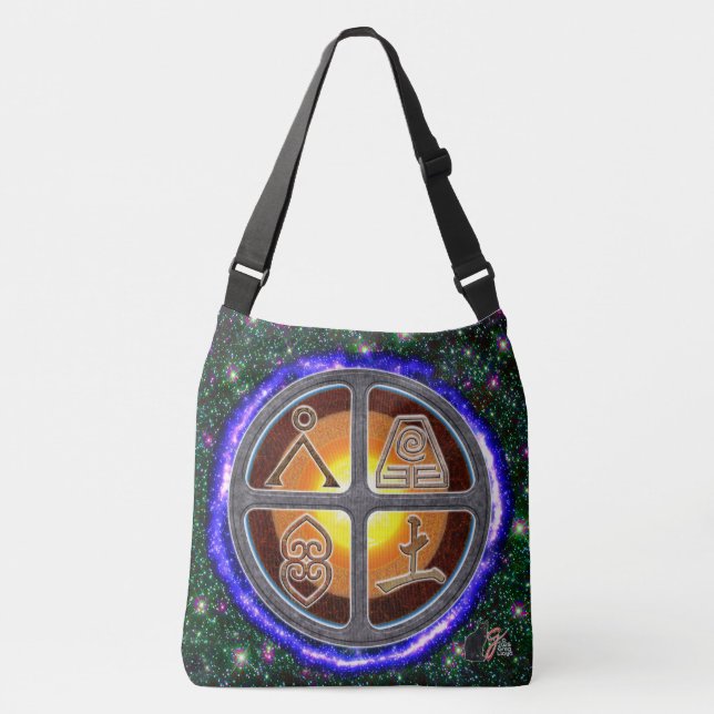 Bolso Cruzado Rótulos terrestres (Anverso)