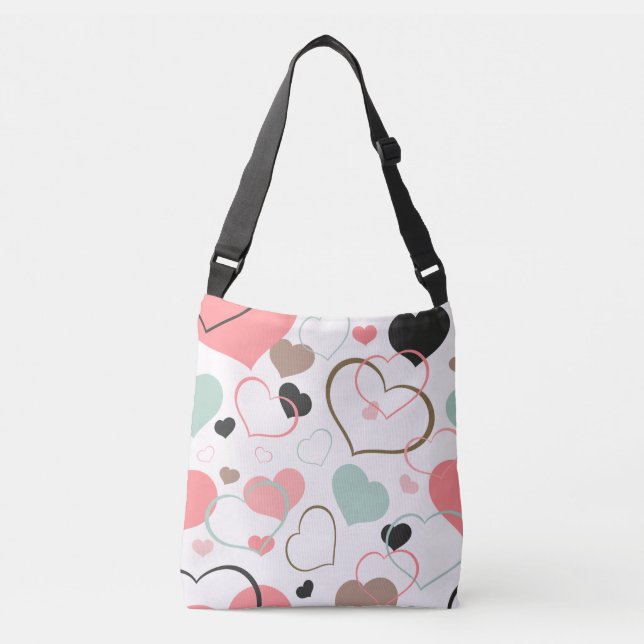 Bolso Cruzado Rubor Mint Hearts (Anverso)