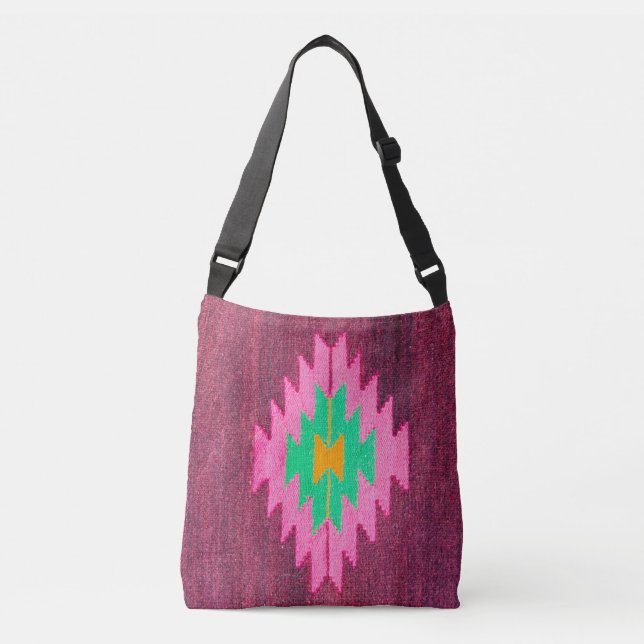 Bolso Cruzado Rug Kilim azteca única (Anverso)