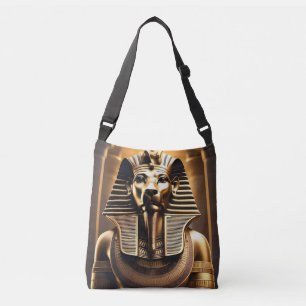 Bolso Cruzado **"Rugido Real: El León del Faraón Dorado"**