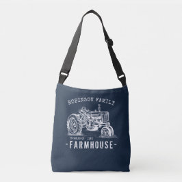 Bolso Cruzado Rústica granja Familia Nombre Tractor de época