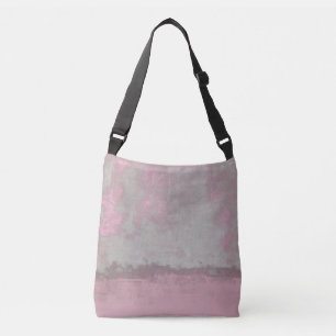 Bolso Cruzado Rústica Mallow gris rosa Resumen Art Nr42