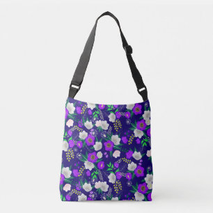 Bolso Cruzado Rústico Primavera Pansy Flores Bouquet