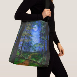 Bolso Cruzado Ruta de bosque abandonada de pintura original