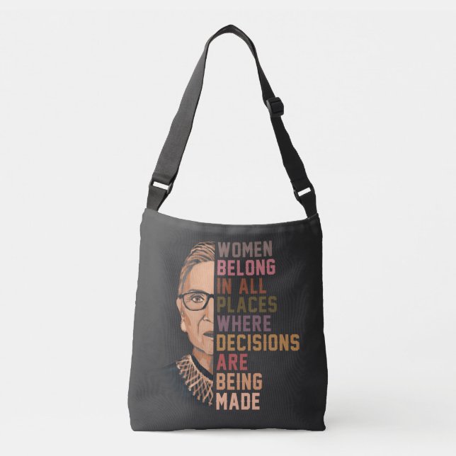 Bolso Cruzado Ruth Bader Ginsburg RBG (Anverso)