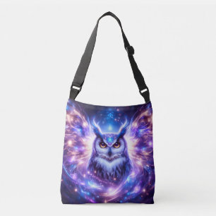 Bolso Cruzado Sabiduría Mística Cósmica Búho Espiritual Celestia