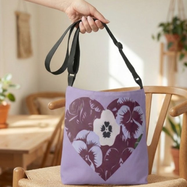 Bolso Cruzado Sac Bandoulière Cœur de Violettes (Subido por el creador)