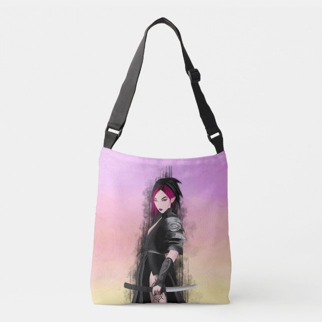 Bolso Cruzado Sac fourre-tout manga japonaise samouraï (Anverso)