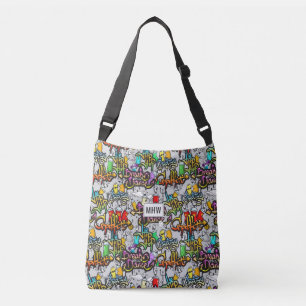 Bolso Cruzado Sacos monográficos de personalizado de Graffiti de