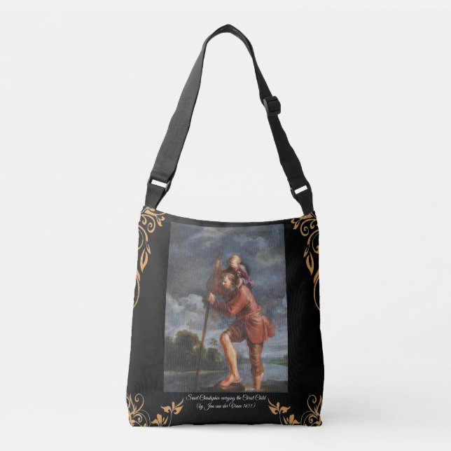 Bolso Cruzado Saint Christopher con Cristo infantil (Anverso)