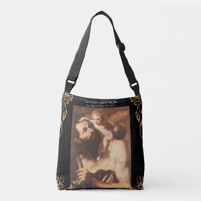 Bolso Cruzado Saint Christopher con el Cristo Infantil (Anverso)