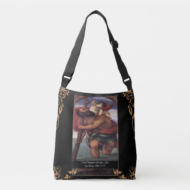 Bolso Cruzado Saint Christopher con el Cristo Infantil (Anverso)