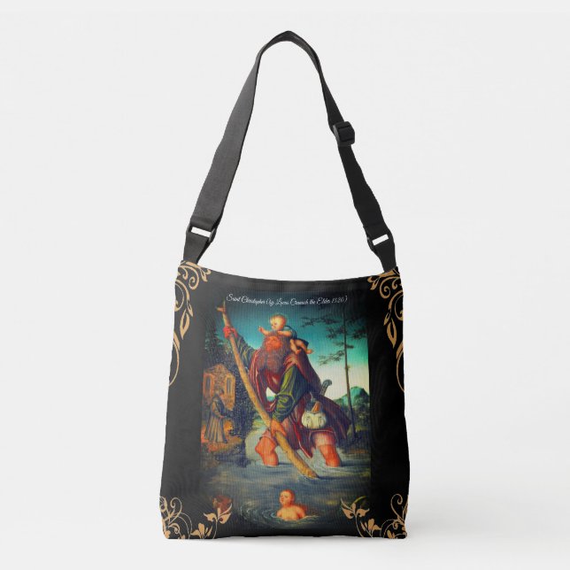 Bolso Cruzado Saint Christopher con el Cristo Infantil (Anverso)