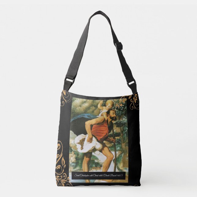 Bolso Cruzado Saint Christopher con el Cristo Infantil (Anverso)