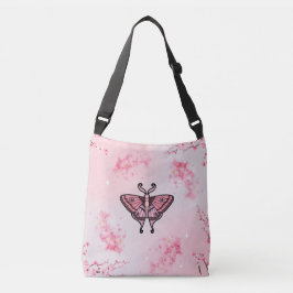 Bolso Cruzado Sakura Bliss Flor de Cerezo Mariposa