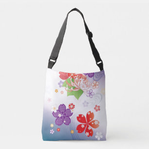 Bolso Cruzado Sakura colorida y Dahlia Kimono :