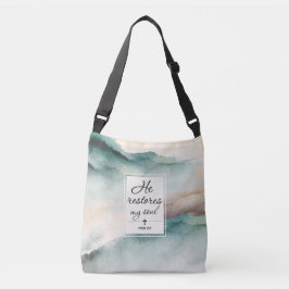 Bolso Cruzado Salmo 23"4 Restaura Mi Cruz Del Alma