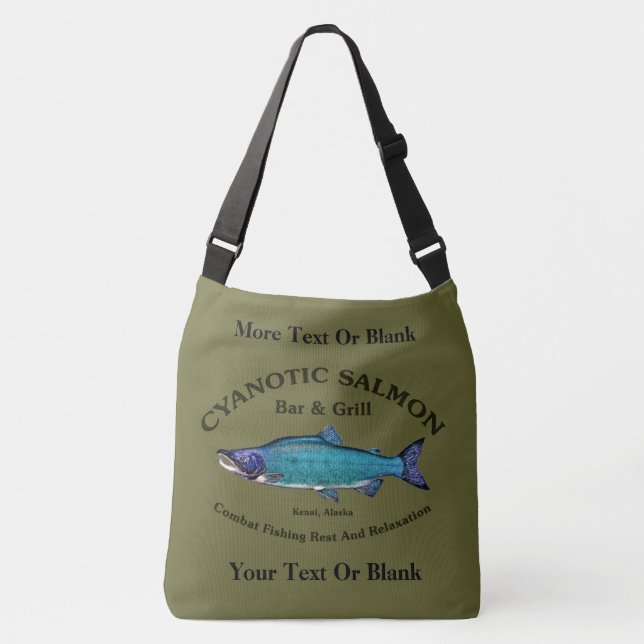 Bolso Cruzado Salmon Bar & Grill Cyanotic (Anverso)