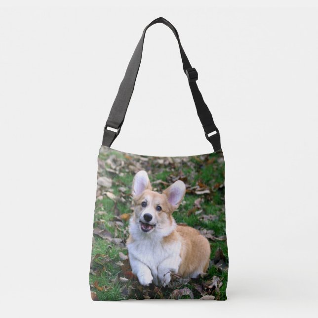 Bolso Cruzado Salto de Perro Corgi Cute (Anverso)