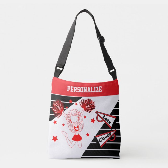 Bolso Cruzado Saludemos al Chica animador rojo (Anverso)