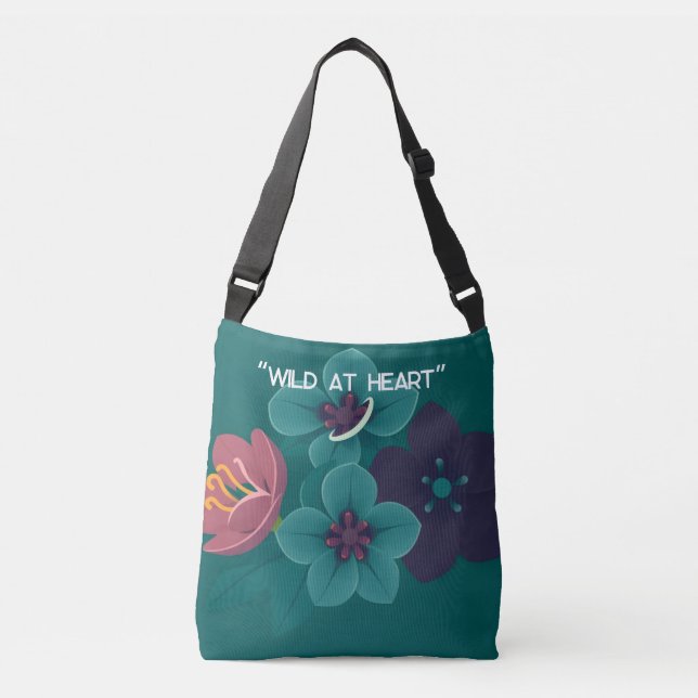 Bolso Cruzado “Salvaje de Corazón”: (Anverso)