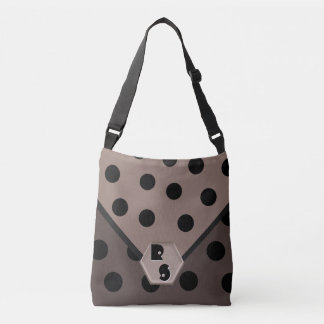 Bolso Cruzado Salvaje sobre los puntos de la polca en Taupe_Mono