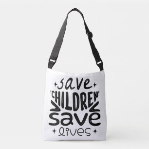 Bolso Cruzado Salven niños, salven vidas