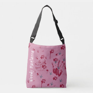 Bolso Cruzado Sangriento tu nombre Halloween Skull Traces de san