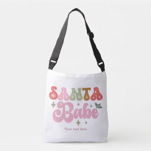 Bolso Cruzado Santa Babe Navidad Retro Personalizada Fiesta Navi