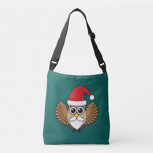 Bolso Cruzado Santa Claus Owl (Anverso)