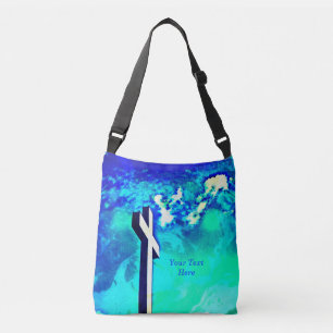 Bolso Cruzado Santísima Cross Sapphire Blue N Aqua